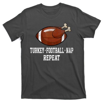 Football Turkey Nap Thanksgiving T-Shirt