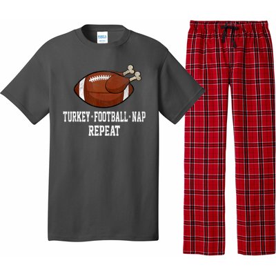 Football Turkey Nap Thanksgiving Pajama Set