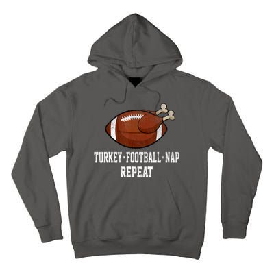 Football Turkey Nap Thanksgiving Tall Hoodie