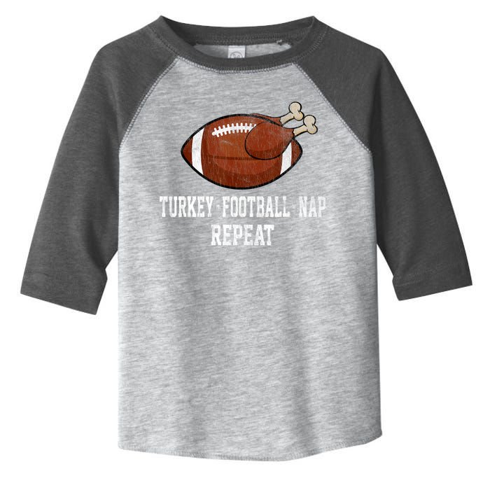 Football Turkey Nap Thanksgiving Toddler Fine Jersey T-Shirt