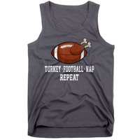 Football Turkey Nap Thanksgiving Tank Top