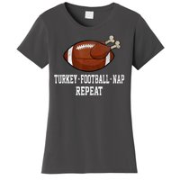 Football Turkey Nap Thanksgiving Women's T-Shirt