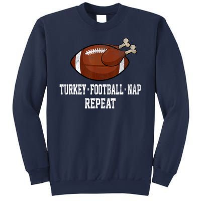 Football Turkey Nap Thanksgiving Sweatshirt