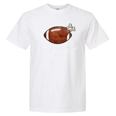 Football Turkey Nap Thanksgiving Garment-Dyed Heavyweight T-Shirt