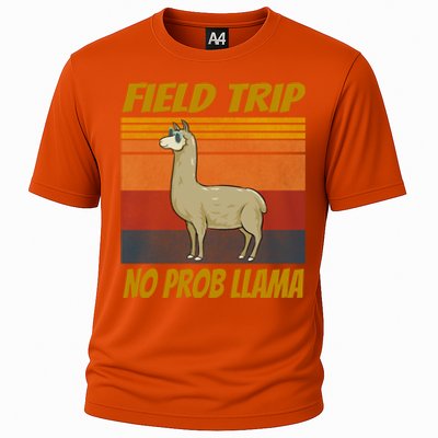 Field Trip No Prob Llama Funny Gift Field Day Vibes Teachers Students Gift Cooling Performance Crew T-Shirt