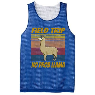 Field Trip No Prob Llama Funny Gift Field Day Vibes Teachers Students Gift Mesh Reversible Basketball Jersey Tank