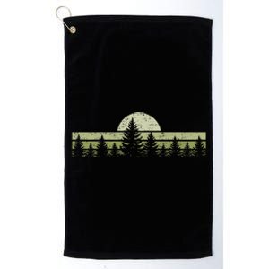 Forest Trees Nature Outdoors Platinum Collection Golf Towel