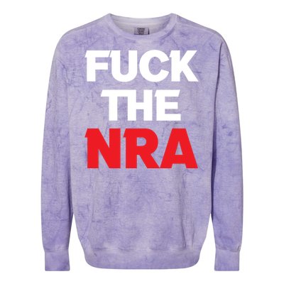 Fuck The NRA Gun Control Now Colorblast Crewneck Sweatshirt