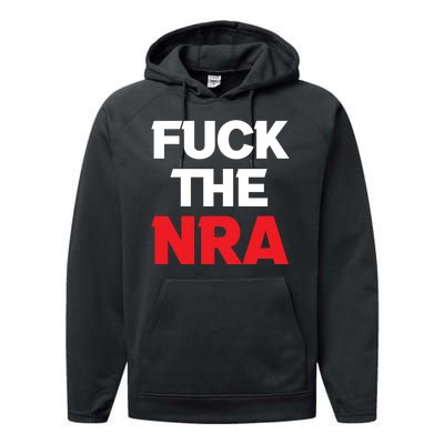 Fuck The NRA Gun Control Now Performance Fleece Hoodie