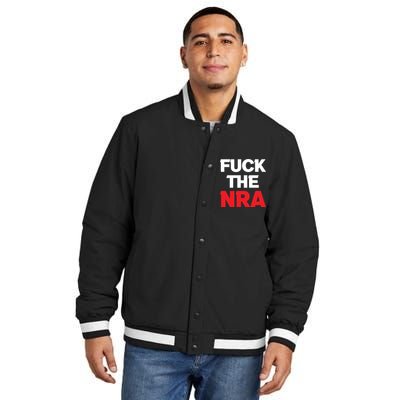 Fuck The NRA Gun Control Now Insulated Varsity Jacket