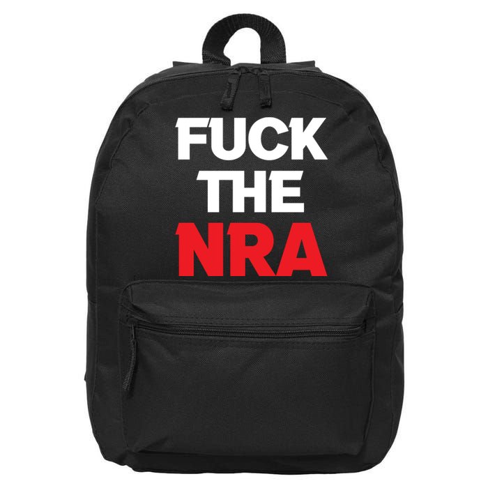 Fuck The NRA Gun Control Now 16 in Basic Backpack