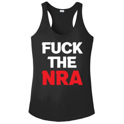 Fuck The NRA Gun Control Now Ladies PosiCharge Competitor Racerback Tank