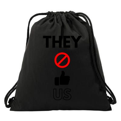 Funny They Not Like Us Drawstring Bag