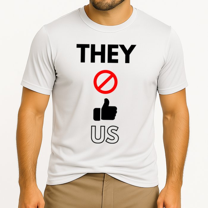 Funny They Not Like Us Cooling Performance Crew T-Shirt