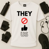 Funny They Not Like Us Cooling Performance Crew T-Shirt