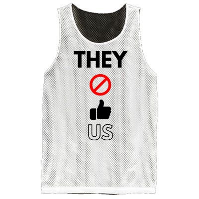 Funny They Not Like Us Mesh Reversible Basketball Jersey Tank