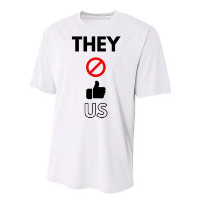 Funny They Not Like Us Performance Sprint T-Shirt