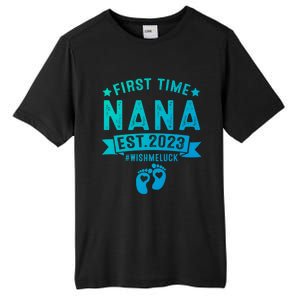 First Time Nana Let The Spoiling Begin New Grandparents Gift Tall Fusion ChromaSoft Performance T-Shirt