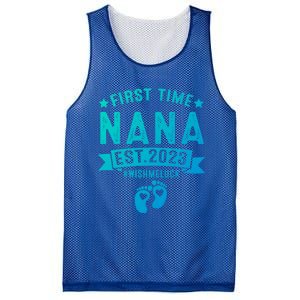 First Time Nana Let The Spoiling Begin New Grandparents Gift Mesh Reversible Basketball Jersey Tank