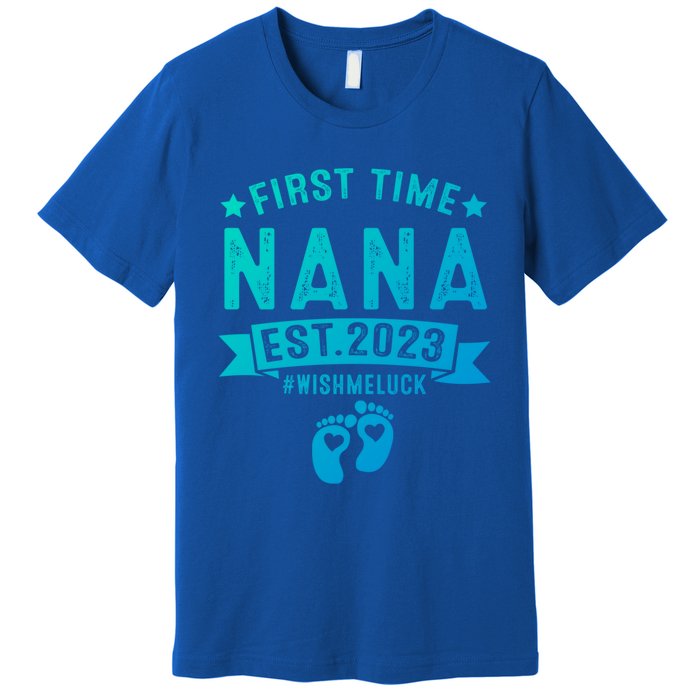 First Time Nana Let The Spoiling Begin New Grandparents Gift Premium T-Shirt