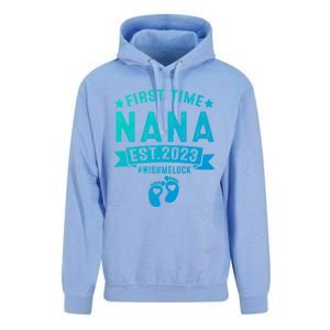 First Time Nana Let The Spoiling Begin New Grandparents Gift Unisex Surf Hoodie