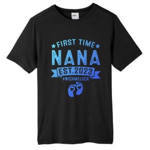 First Time Nana Let The Spoiling Begin New Grandparents Gift Tall Fusion ChromaSoft Performance T-Shirt