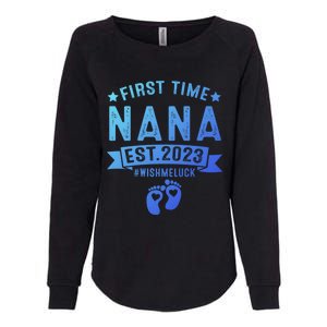 First Time Nana Let The Spoiling Begin New Grandparents Gift Womens California Wash Sweatshirt