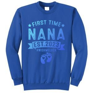 First Time Nana Let The Spoiling Begin New Grandparents Gift Sweatshirt