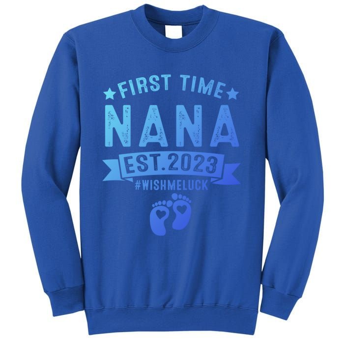 First Time Nana Let The Spoiling Begin New Grandparents Gift Sweatshirt