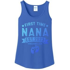 First Time Nana Let The Spoiling Begin New Grandparents Gift Ladies Essential Tank