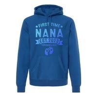 First Time Nana Let The Spoiling Begin New Grandparents Gift Premium Hoodie