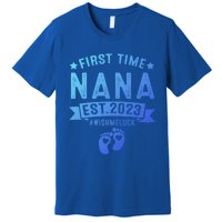 First Time Nana Let The Spoiling Begin New Grandparents Gift Premium T-Shirt