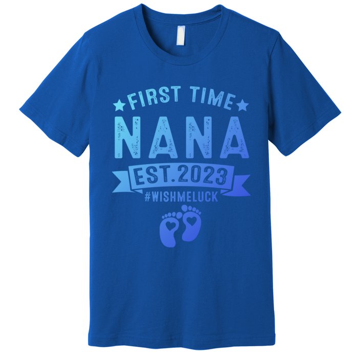 First Time Nana Let The Spoiling Begin New Grandparents Gift Premium T-Shirt