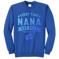 First Time Nana Let The Spoiling Begin New Grandparents Gift Tall Sweatshirt