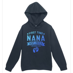 First Time Nana Let The Spoiling Begin New Grandparents Gift Urban Pullover Hoodie