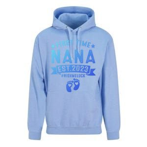 First Time Nana Let The Spoiling Begin New Grandparents Gift Unisex Surf Hoodie