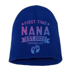 First Time Nana Let The Spoiling Begin New Grandparents Gift Short Acrylic Beanie