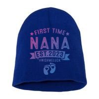 First Time Nana Let The Spoiling Begin New Grandparents Gift Short Acrylic Beanie