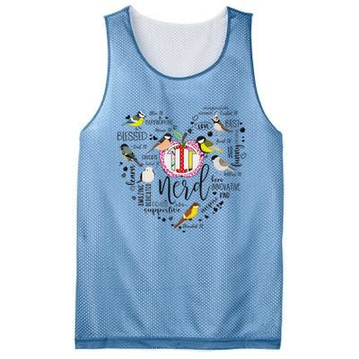 Funny Tit Nerd Birdwatching Humor Design Mesh Reversible Basketball Jersey Tank