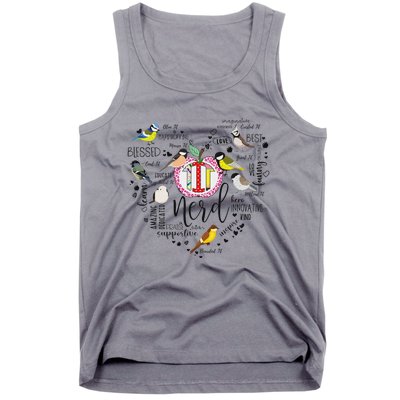 Funny Tit Nerd Birdwatching Humor Design Tank Top