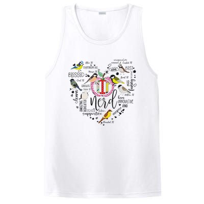 Funny Tit Nerd Birdwatching Humor Design PosiCharge Competitor Tank