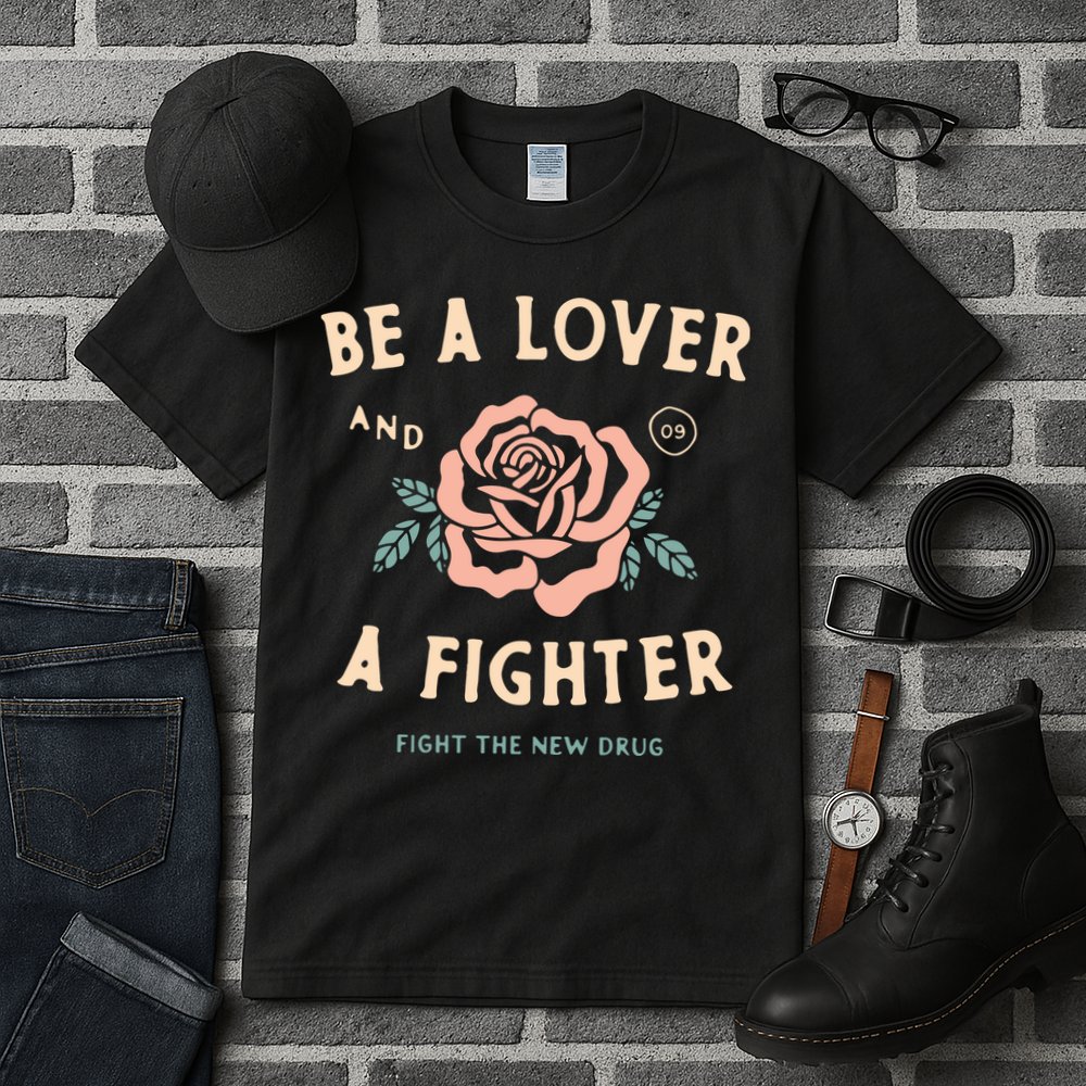 Fight The New Drug Be A Lover Flower And A Fighter Fight The New Drug Tall T-Shirt