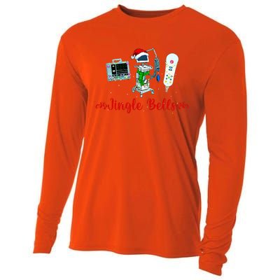 Festive Telemetry Nurse Christmas Crew Tele Tech Xmas Cooling Performance Long Sleeve Crew