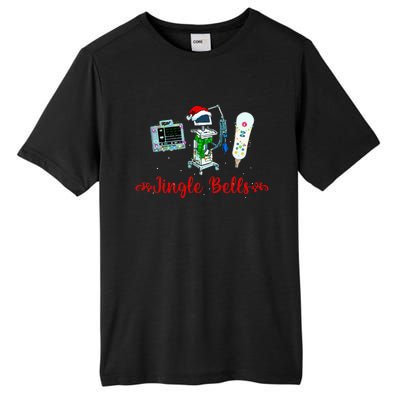 Festive Telemetry Nurse Christmas Crew Tele Tech Xmas Tall Fusion ChromaSoft Performance T-Shirt