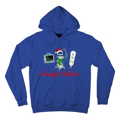 Festive Telemetry Nurse Christmas Crew Tele Tech Xmas Hoodie