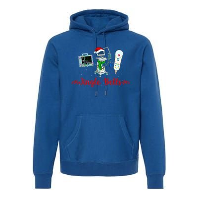 Festive Telemetry Nurse Christmas Crew Tele Tech Xmas Premium Hoodie