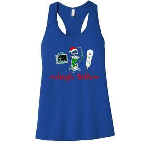 Festive Telemetry Nurse Christmas Crew Tele Tech Xmas Women's Racerback Tank