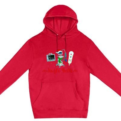 Festive Telemetry Nurse Christmas Crew Tele Tech Xmas Premium Pullover Hoodie