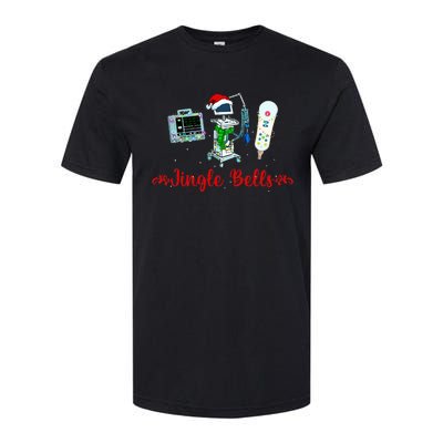 Festive Telemetry Nurse Christmas Crew Tele Tech Xmas Softstyle CVC T-Shirt