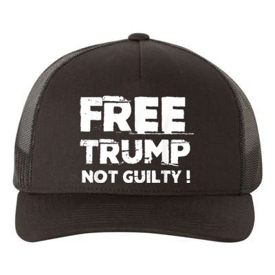 Free Trump Not Guilty Yupoong Adult 5-Panel Trucker Hat